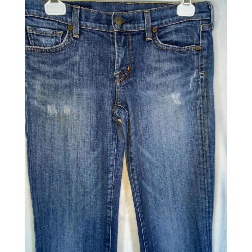 Citizens of Humanity Sz 28 Ric Rac 108 Jeans Low Bootcut Distressed w Stretch